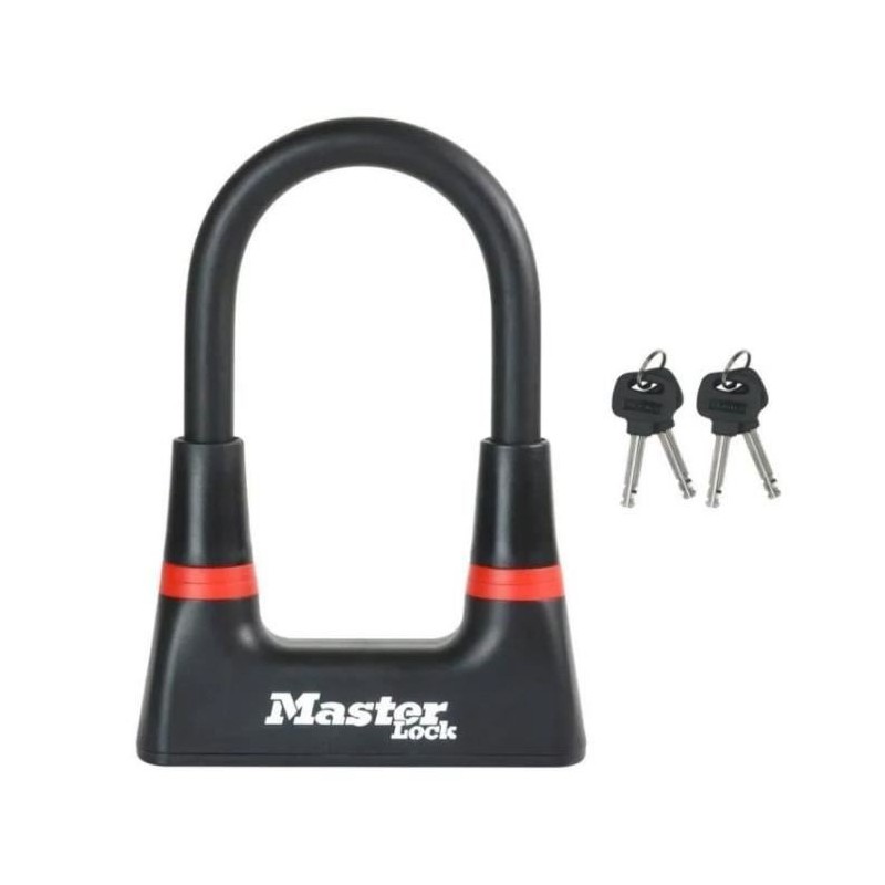 Antivol en U MASTER LOCK - Mini U - Acier cémenté - Protection contre crochetage - Vélo loisir