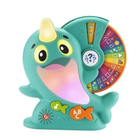 Fisher-Price-Linkimals-Solal le Narval-Jouet d'éveil musical, français HRC56