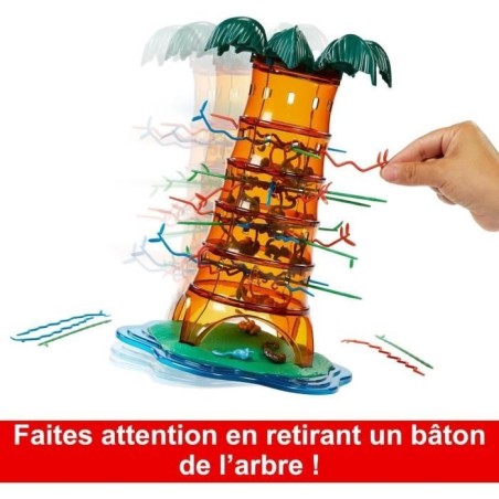SOS Ouistiti : Panique dans l'arbre-Jeu de société familial HTW65 Mattel Games