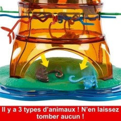 SOS Ouistiti : Panique dans l'arbre-Jeu de société familial HTW65 Mattel Games