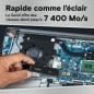 SSD Interne - CRUCIAL - T500 - 1 To - PCIe Gen4 NVMe - jusqu'a 7200 Mo/s