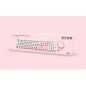 Combo sans fil clavier + souris - MOBILITY LAB - Pure Color - Rose - Design ergonomique - Frappe discrete