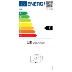 Ecran PC - MSI - PRO MP223 - 21,45 VA FHD - 1ms - 100Hz - 1 x HDMI - 1 x D-Sub - 1 x DC Jack