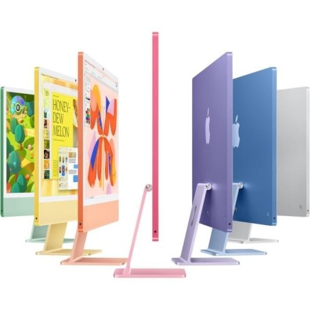 Apple iMac 24 ecran retina 4,5K 256Go SSD 16Go RAM Puce M4 CPU 10 coeurs GPU 10 coeurs Bleu (2024)