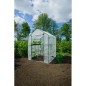 Serre de Jardin - NATURE - H195 x 143 x 143 - 2 étageres - PE armé 140 g/m² - Vert
