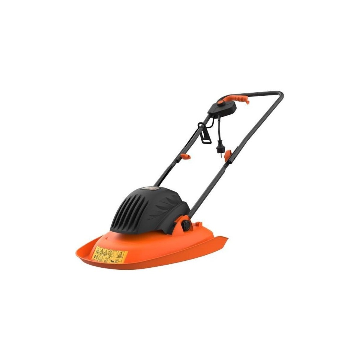 Tondeuse électrique sur coussin d'air 1200W 30cm de coupe BLACK+DECKER BEMWH551-QS - 6 lames, 3 réglages de hauteur de coupe