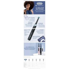 Oral-B iO 5 Lot De 2, Brosses a Dents Électriques Noire et Blanche, 2 Brossettes