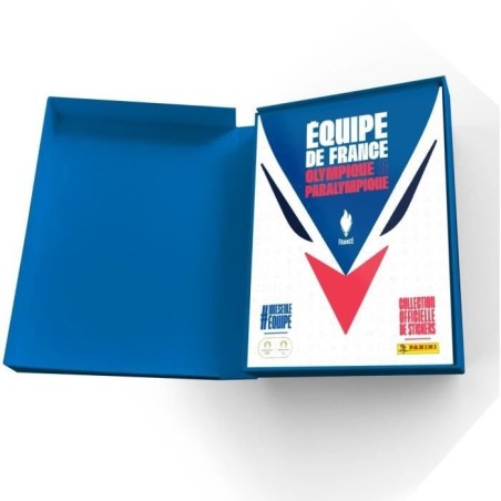 PANINI JO 2024 Equipe de France, Coffret premium Album de stickers, album + 20 pochettes + 3 offertes