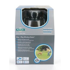 PetSafe - Clôture Anti-fugue Sans Fil Portable et électrique pour Chien Stay & Play avec Collier Anti-Fugue, Rechargeable,Port