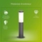 Borne extérieure PHILIPS Utrecht - Métal - LED - 1x20W - Gris - Contemporain - Design Borne extérieure PHILIPS Utrecht - Métal - LED - 1x20W - Gris - Contemporain - Design