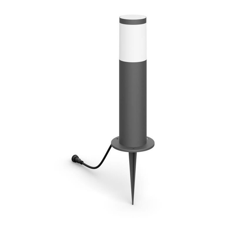 Borne extérieure PHILIPS Utrecht, basse tension 6W, 2700K - Anthracite Borne extérieure PHILIPS Utrecht, basse tension 6W, 2700K - Anthracite