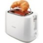 Grille-pain PHILIPS HD2581/00 - 2 fentes extra larges - 830 W - Réchauffe viennoiseries - Blanc Grille-pain PHILIPS HD2581/00 - 2 fentes extra larges - 830 W - Réchauffe viennoiseries - Blanc