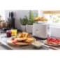 Grille-pain PHILIPS HD2581/00 - 2 fentes extra larges - 830 W - Réchauffe viennoiseries - Blanc Grille-pain PHILIPS HD2581/00 - 2 fentes extra larges - 830 W - Réchauffe viennoiseries - Blanc