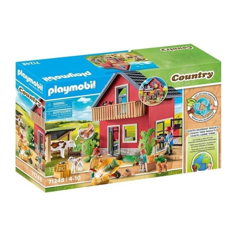PLAYMOBIL 71248 Petite ferme, Country La Ferme, 137 pieces, Des 4 ans PLAYMOBIL 71248 Petite ferme, Country La Ferme, 137 pieces, Des 4 ans