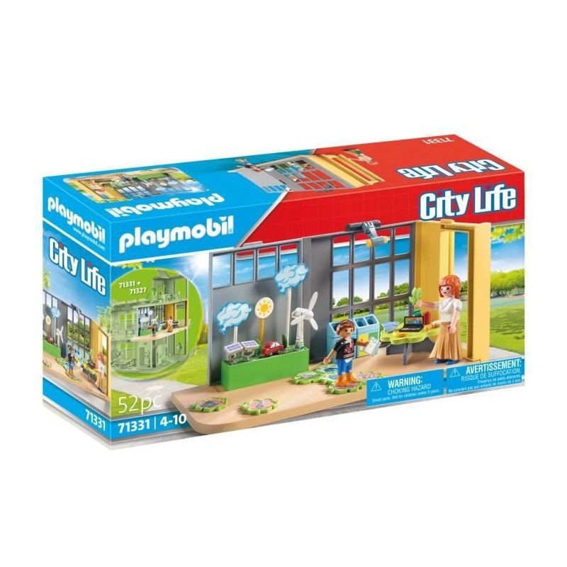 PLAYMOBIL 71331 Classe éducative sur l'écologie, City Life, L'école, 52 pieces, Des 4 ans PLAYMOBIL 71331 Classe éducative sur l'écologie, City Life, L'école, 52 pieces, Des 4 ans