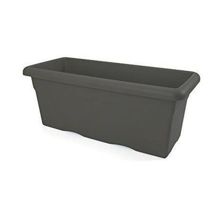 PLASTIKEN Jardiniere rectangulaire - 100 X 44 cm - Anthracite