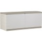 PLASTIKEN Coffre 450L Intérieur/Extérieur Fonctionnel et Esthétique Cadenassable avec Roulettes Beige