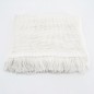 Rideau blanc marseillais tissé 140 x 225cm