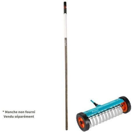 GARDENA Scarificateur sur roues 32cm Combisystem - Lames inox anti bourrage  Anti-mousse et émiettage  Garantie 25 ans (339
