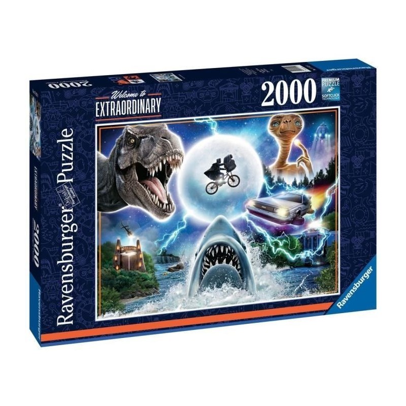 Puzzle 2000 pieces Les films cultes d'Universal - Ravensburger - Cinéma - Adulte - Multicolore