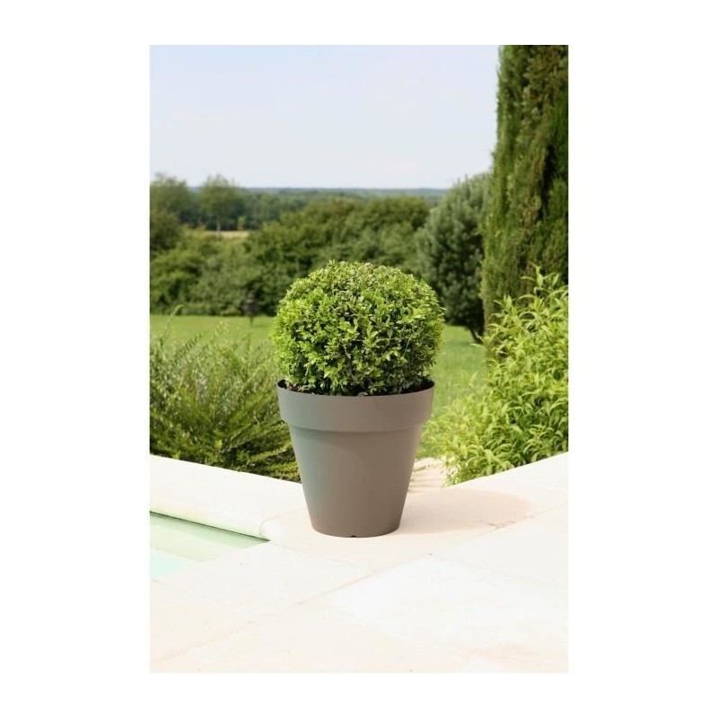 RIVIERA Pot de fleurs Soleilla - Rond - Ø 39,2 x 35,8 cm -Gris pailleté RIVIERA Pot de fleurs Soleilla - Rond - Ø 39,2 x 35,8 cm -Gris pailleté