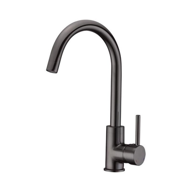 ROUSSEAU Robinet mitigeur de cuisine Køben - Sans douchette - Canon de fusil ROUSSEAU Robinet mitigeur de cuisine Køben - Sans douchette - Canon de fusil
