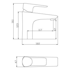 Robinet mitigeur lavabo Dunedin - ROUSSEAU - Monotrou - Cartouche céramique - Economie d'eau - Garantie 5 ans