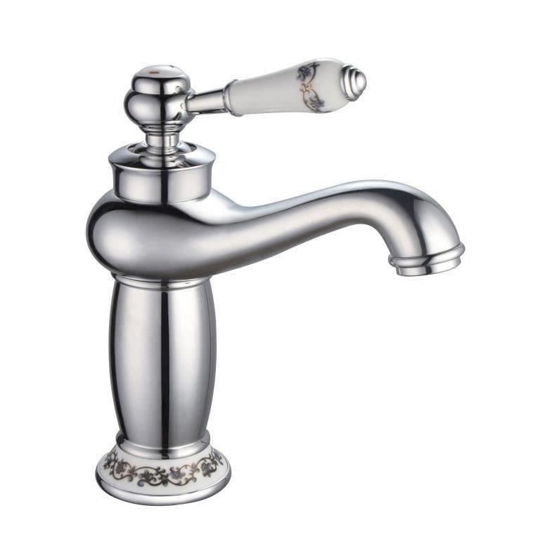 Mitigeur lavabo ROUSSEAU MARPLE chromé - Cartouche céramique Ø 3,5 cm - Aérateur réducteur de débit Mitigeur lavabo ROUSSEAU MARPLE chromé - Cartouche céramique Ø 3,5 cm - Aérateur réducteur de débit