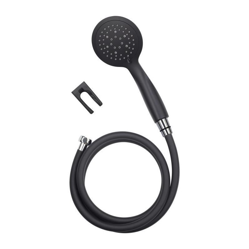 Douchette ROUSSEAU COMBIFLEX HEBE NOIR 5 jets - ABS - PVC lisse - 1,5m - noir Douchette ROUSSEAU COMBIFLEX HEBE NOIR 5 jets - ABS - PVC lisse - 1,5m - noir