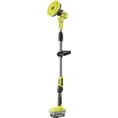 RYOBI - Brosse motorisée télescopique 18V ONE+  - diam. 150 mm - perche 1 m a 1,4 m - IPX7 + 1 brosse moyenne & 1 mousse - R18