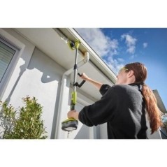 RYOBI - Brosse motorisée télescopique 18V ONE+  - diam. 150 mm - perche 1 m a 1,4 m - IPX7 + 1 brosse moyenne & 1 mousse - R18