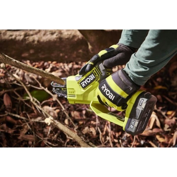 RYOBI - Élagueur a main 18V - Brushless - guide 10 cm - 6 m/s - tendeur sans outil - vendu sans batterie ni chargeur - RY18PSX1