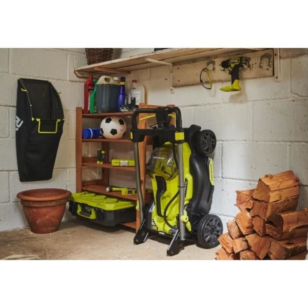 RYOBI - Tondeuse poussée 18V Brushless - Ø coupe 40 cm - ramassage et mulching - vendue sans batterie ni chargeur - RY18LMX40C