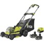 RYOBI - Tondeuse poussée 18V Brushless - Ø coupe 40 cm - ramassage et mulching  - 2 batteries 18V 4,0 Ah & chargeur - RY18LMX4