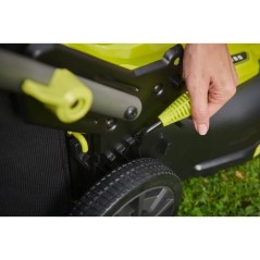 RYOBI - Tondeuse poussée 18V Brushless - Ø coupe 40 cm - ramassage et mulching  - 2 batteries 18V 4,0 Ah & chargeur - RY18LMX4