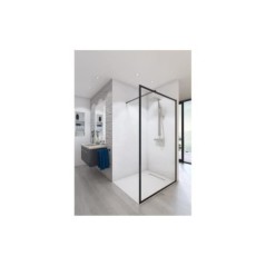 Paroi de douche ouverte Baleares Atelier 4 - Verre Timeless 8mm - Saint-Gobain Verrerie Aurys