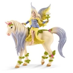 Fée Sera avec Figurine Licorne aux fleurs - Fée Sirene Magique et Fantastique et Jouet Licorne - Coffret de Jouets Idéal pour