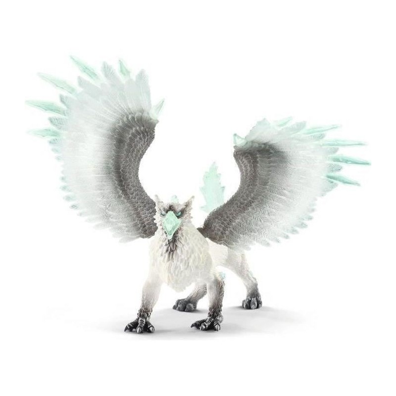 Griffon de Glace, Figurine d'Action, Jouet schleich Réaliste et Durable aux Ailes Mobiles - Cadeau Pour Garçons et Filles des 