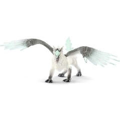 Griffon de Glace, Figurine d'Action, Jouet schleich Réaliste et Durable aux Ailes Mobiles - Cadeau Pour Garçons et Filles des 
