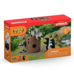 Coffret Jeux rigolos avec la noix, figurines animaux sauvages, Schleich 42596 Wild Life, Pour enfant des 3 ans