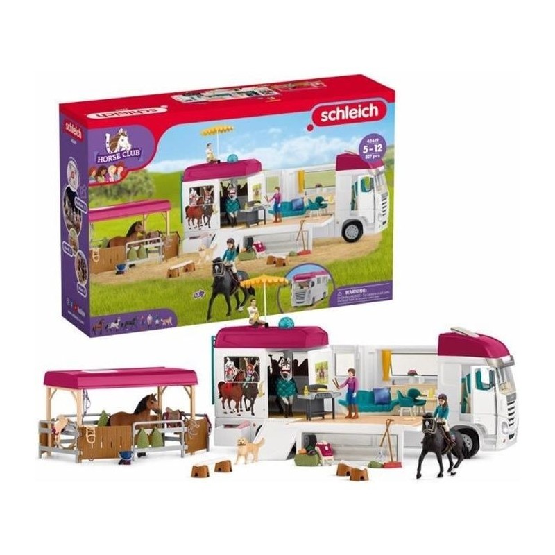 Camping-Car Equestre, schleich 42619 HORSE CLUB - coffret, 227 pieces, des 5 ans Camping-Car Equestre, schleich 42619 HORSE CLUB - coffret, 227 pieces, des 5 ans