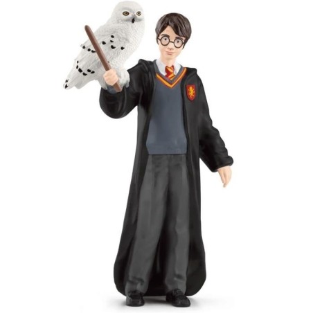Harry et Hedwige, Figurine de l'univers Harry Potter,  pour enfants des 6 ans, 4 x 2,5 x 10 cm - schleich 42633 WIZARDING WORLD