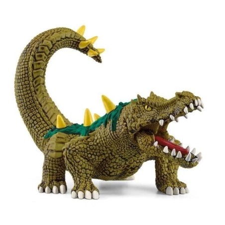 Figurine Monstre des Marais  - Jouet Crocodile Ultra-réaliste et Durable aux Écailles Vertes et Dents Féroces Cadeau pour gar
