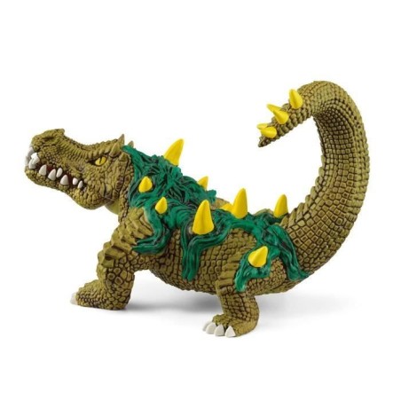 Figurine Monstre des Marais  - Jouet Crocodile Ultra-réaliste et Durable aux Écailles Vertes et Dents Féroces Cadeau pour gar