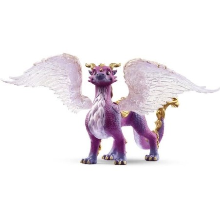 Figurine Schleich Dragon des Etoiles- Figurine Dragon Mythique avec Ailes et Écailles Scintillantes pour Garçons et Filles - C
