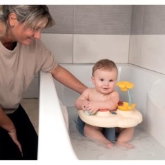 Siege de bain - SMOBY - Little - Tablette d'activités - Ventouse - Bleu
