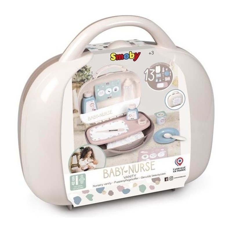 Vanity Baby Nurse - SMOBY - BN VANITY - 13 accessoires inclus - Multicolore - Mixte - Enfant Vanity Baby Nurse - SMOBY - BN VANITY - 13 accessoires inclus - Multicolore - Mixte - Enfant