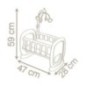 Baby Nurse - Berceau a barreaux Smoby - Pour poupon jusqu'a 42 cm - Fabriqué en France Baby Nurse - Berceau a barreaux Smoby - Pour poupon jusqu'a 42 cm - Fabriqué en France