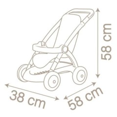 Poussette pour poupon Baby Nurse jusqu'a 42cm - SMOBY