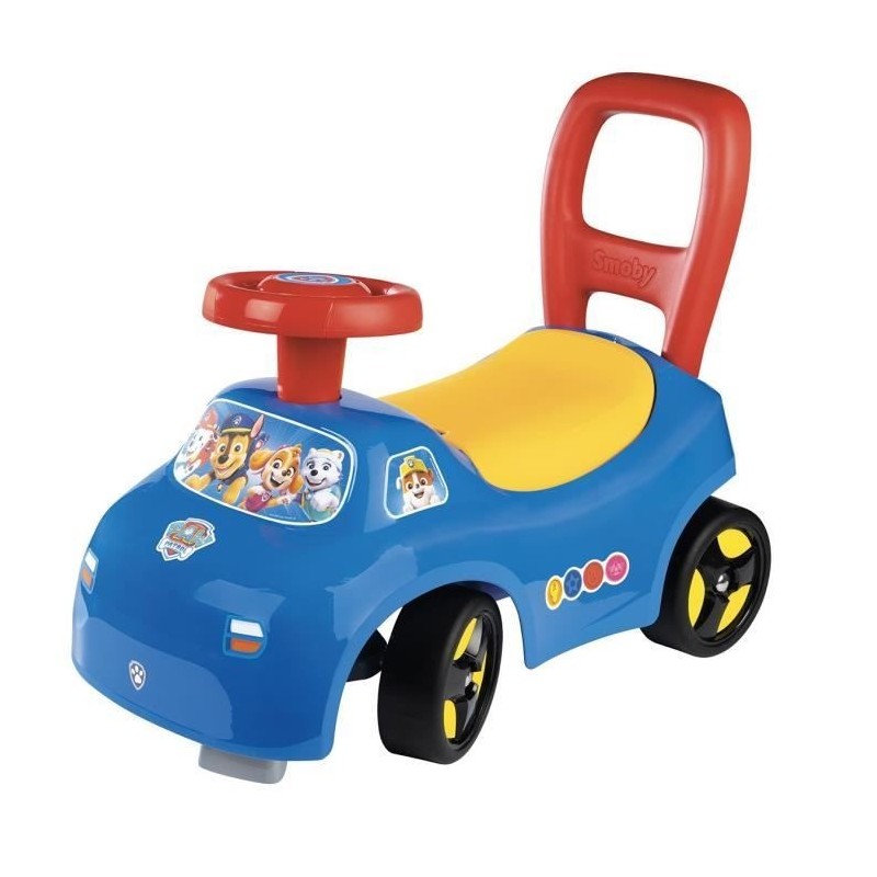 Smoby - Porteur auto enfant 2 en 1 - Pat' Patrouille - Coffre sous la selle - Des 10 mois - Fabrication française Smoby - Porteur auto enfant 2 en 1 - Pat' Patrouille - Coffre sous la selle - Des 10 mois - Fabrication française